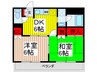 ソレアード　Ｍ　Ｙ 2DKの間取り