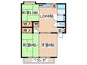 パレスピア 3LDKの間取り