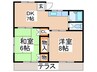 ファミールハイツ 2DKの間取り