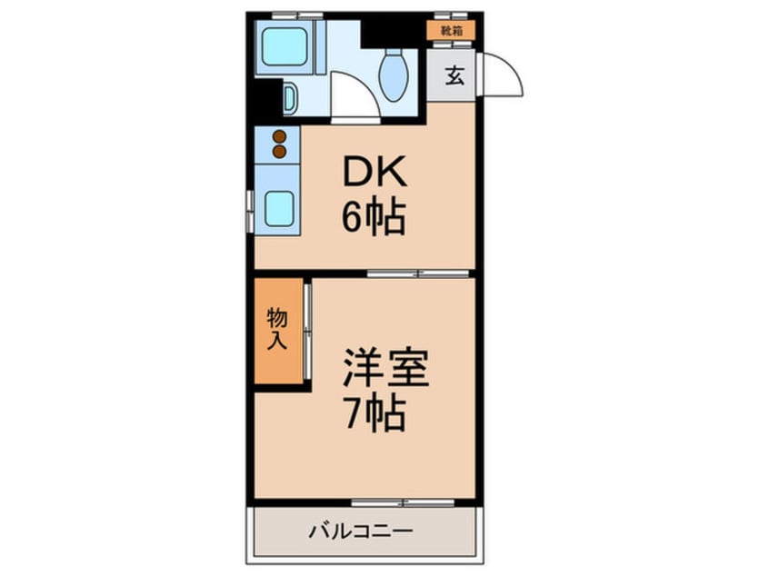 間取図 サクライハウス(5－7号室)