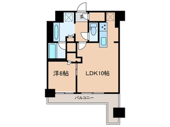 間取図 ｼﾃｨﾊｳｽ府中けやき通り(1110)