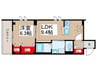 seastar北町 1LDKの間取り
