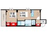 seastar北町 1LDKの間取り