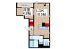 seastar北町 1LDKの間取り