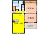 イスト西府 2LDKの間取り