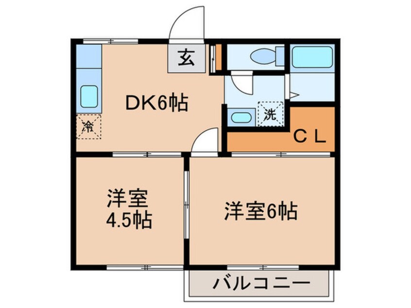 間取図 柴田ガ－デンハイツＥ棟