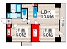 ラグゼナ町屋 2LDKの間取り