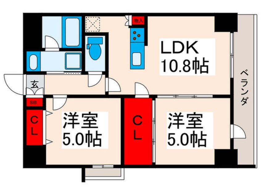 間取図 ラグゼナ町屋