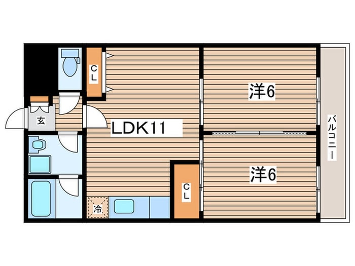 間取り図 ガ－デンさつきＢ棟