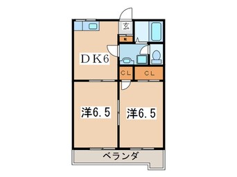 間取図 ボヌール　イコマＢ館