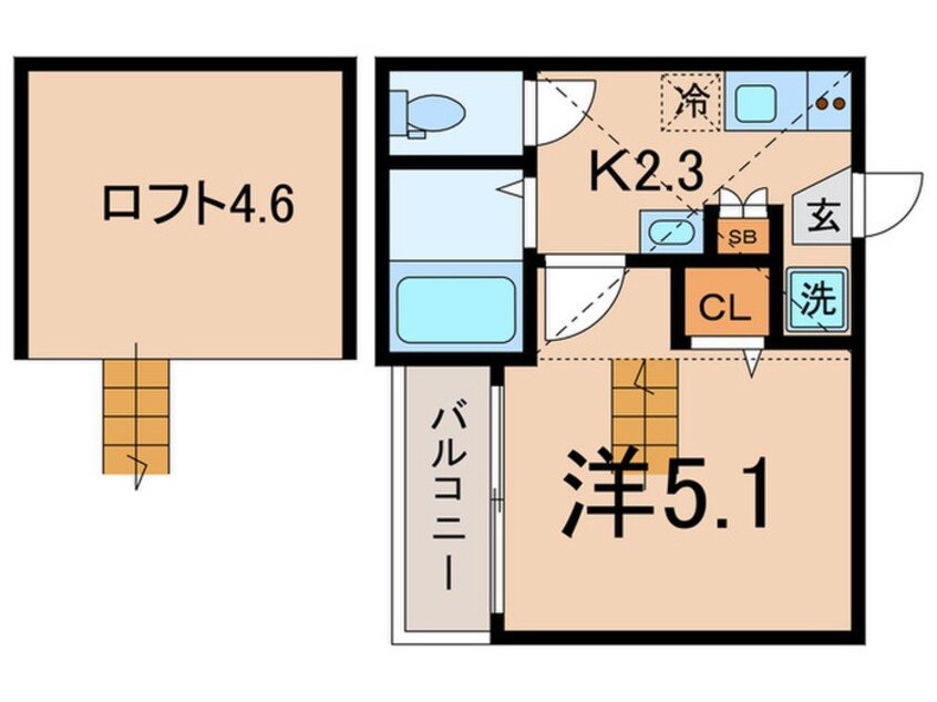 間取図 Glanz都立大