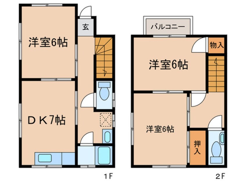 間取図 仲野一戸建