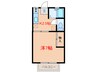 ラベンダーハイム 1Kの間取り