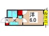 フルール綾瀬 1Kの間取り
