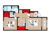 仮）ベル　フルール 1LDKの間取り