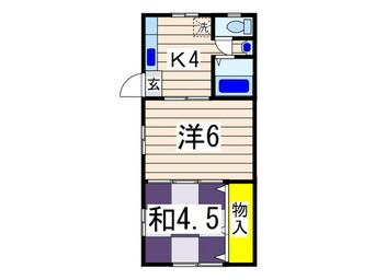 間取図 コーポ篠田
