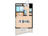 南橋本レジデンス 1Rの間取り