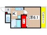 アムール鈴木 1Kの間取り