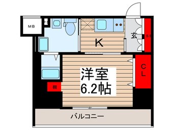 間取図 ﾌﾟﾚｰﾙ・ﾄﾞｩｰｸ門前仲町Ⅲ（301）