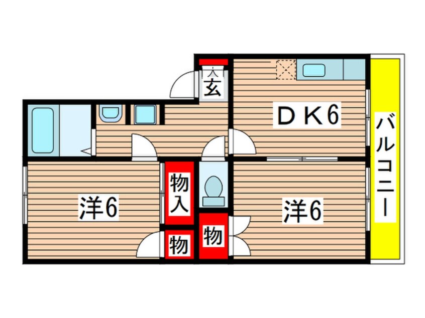 間取図 ファミ－ル川戸