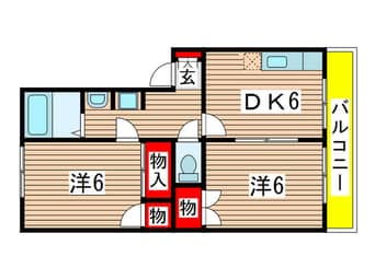 間取図 ファミ－ル川戸