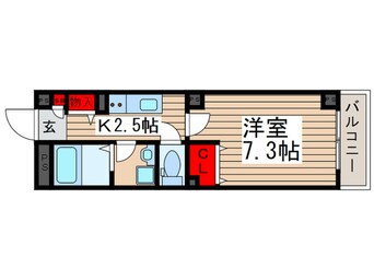 間取図 リブリ・Ｏｋｕｂｏ