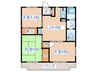 エールマンション 3LDKの間取り