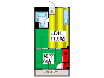 間取図 岩崎コ－ポ