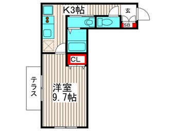 間取図 ﾔﾏﾊﾊｲﾂ小岩