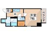 バウスフラッツ住吉 1Kの間取り
