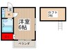 ヴァンヴェール北浦和 1Kの間取り