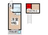 ペンション竹ノ塚 1Rの間取り
