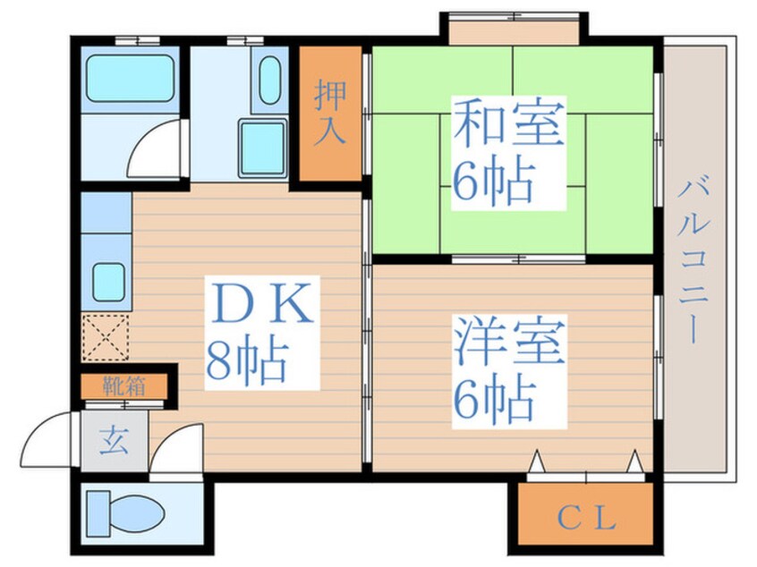 間取図 ハイツオ-タム