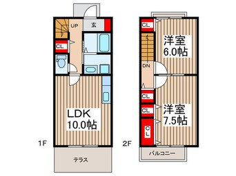 間取図 カームガーデンＢ棟