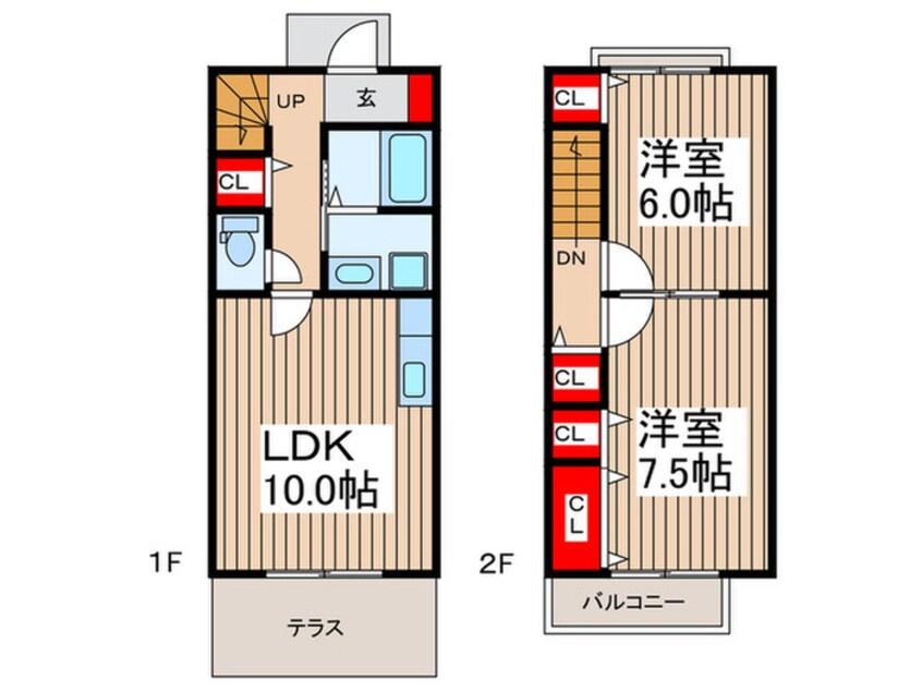 間取図 カームガーデンＢ棟