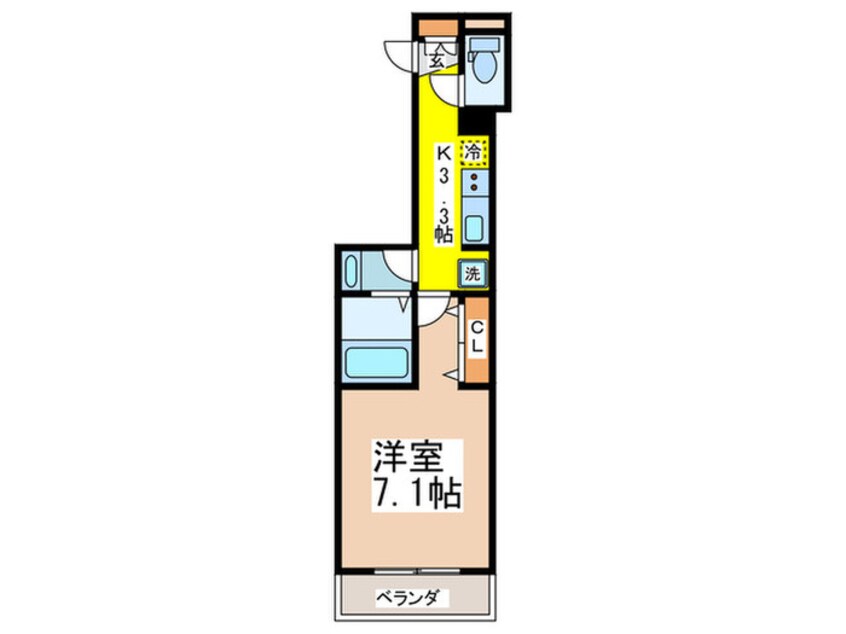 間取図 アルコーブ南大井