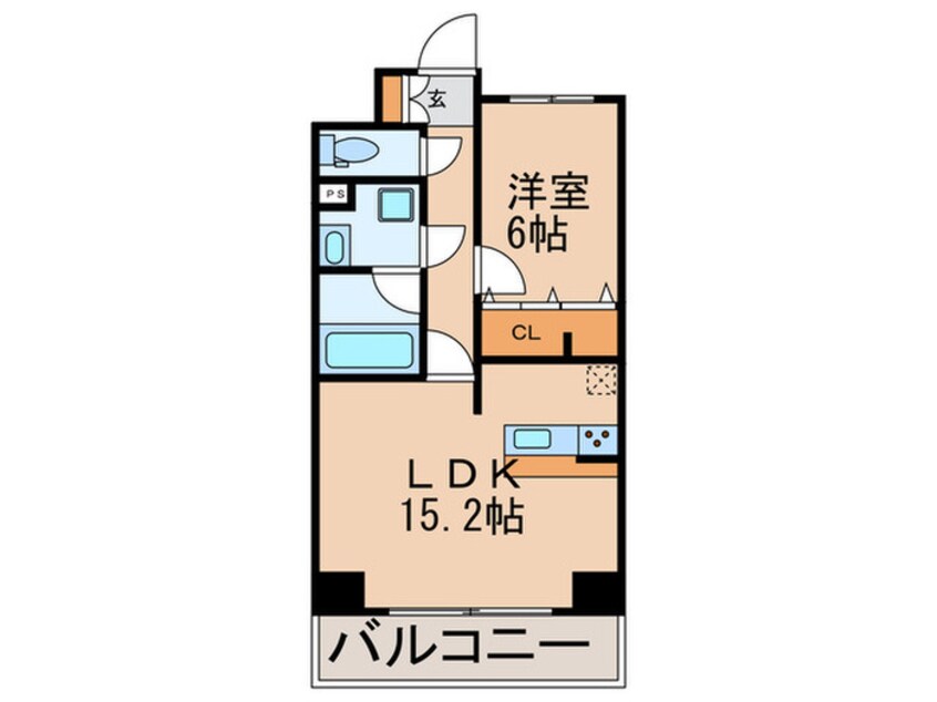 間取図 エル　ボヌール勝どき