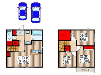 間取図 仮)グレイス・ヴィブレA