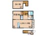グランコスモU東水元 1LDK+Sの間取り