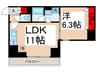 クラリティア浅草 1LDKの間取り