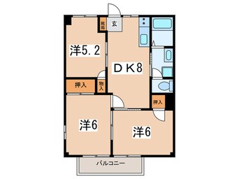 間取図 コーポけやき