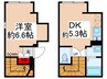 FLレジデンス千代田昕居 1DKの間取り