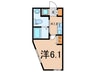 ME　PLACE　上平間 1Kの間取り