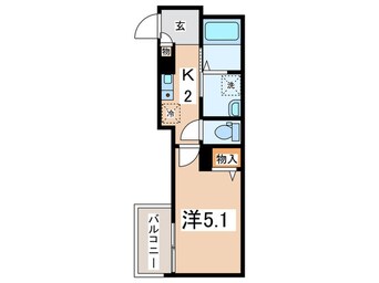 間取図 MELDIA番田