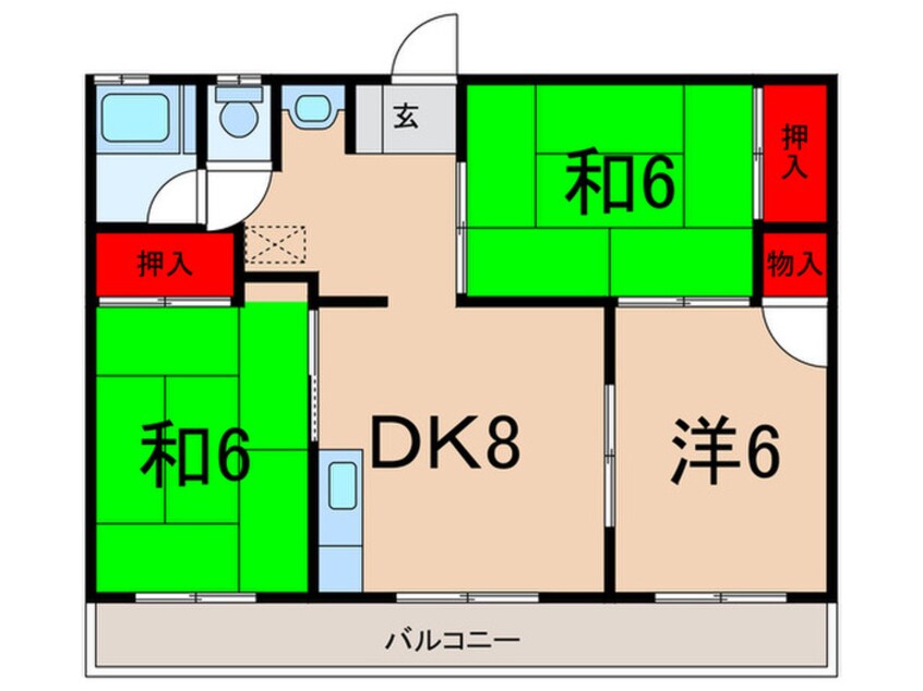 間取図 第３松ノ木マンション