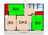 第３松ノ木マンション 3DKの間取り