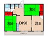 第３松ノ木マンション 3DKの間取り