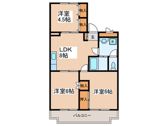 間取図 NINETY相模大野