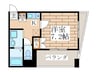 グラストンベリー 1Kの間取り