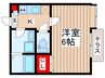 アフェット稲毛7 1Kの間取り